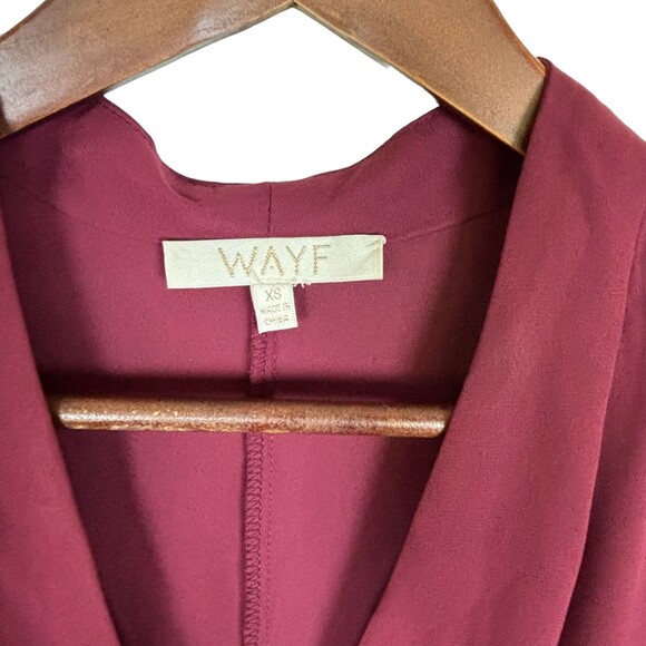 Wayf Sutherland Dolman Wrap Red Dress Berry Women’s XS Revolve - Picture 3 of 10